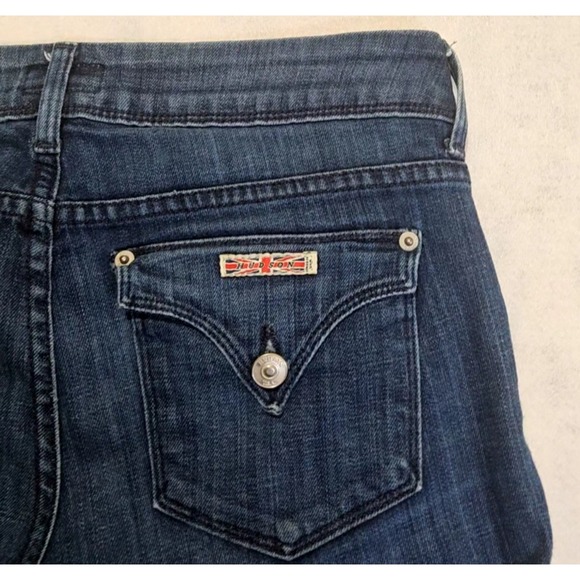 Hudson Jeans Womens 27 Crop Baby Beth Boot Cut Stretch Whisker Low Rise Vtg Y2K - Picture 5 of 10